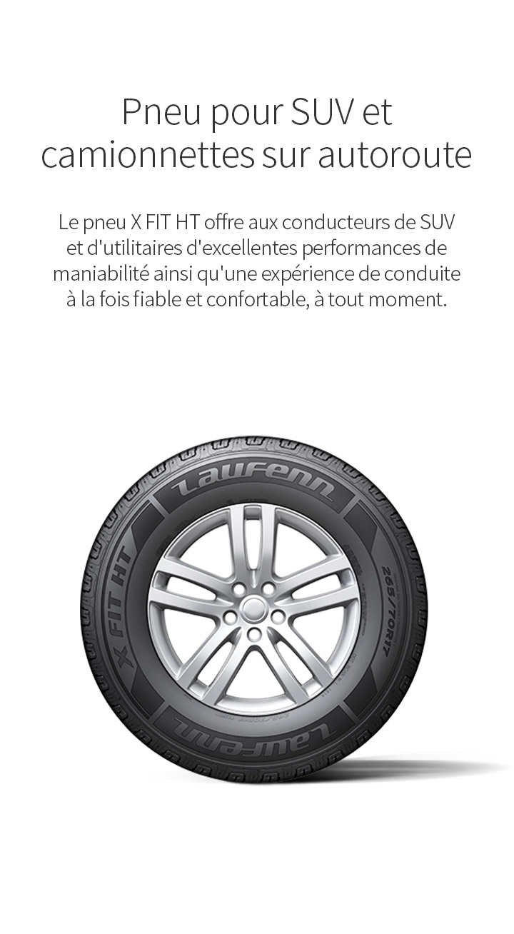 Pneu pour SUV et camionnettes sur autoroute