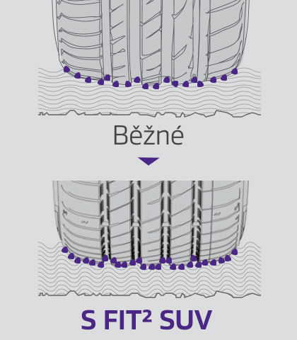 Bold side blocks with rugged, irregular design