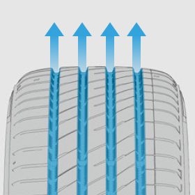 Integrated shoulder blocks for tread and sidewall