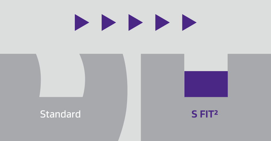 Close-up of a tire with water splashing outward, visualizing tread grooves dispersing water for hydroplaning prevention and wet traction