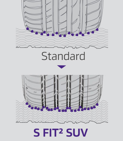 Bold side blocks with rugged, irregular design