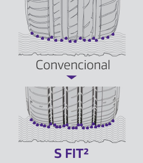 Bold side blocks with rugged, irregular design