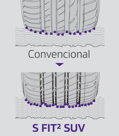 Bold side blocks with rugged, irregular design