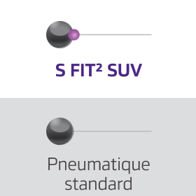 Bold side blocks with rugged, irregular design
