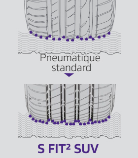 Bold side blocks with rugged, irregular design