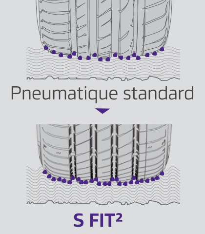Bold side blocks with rugged, irregular design
