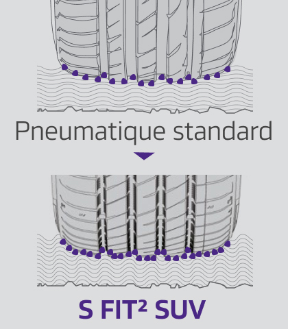 Bold side blocks with rugged, irregular design