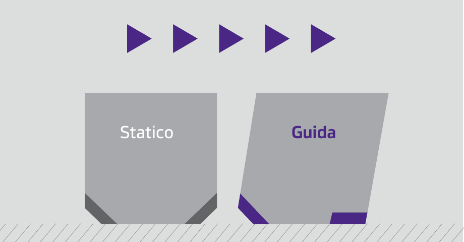 Close-up of a tire with tread blocks showing stepped shoulder edges for improved traction on both on and off-road surfaces