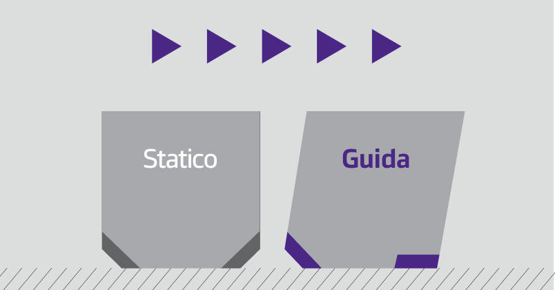 Close-up of a tire with tread blocks showing stepped shoulder edges for improved traction on both on and off-road surfaces