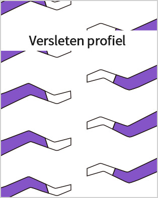 Versleten profiel