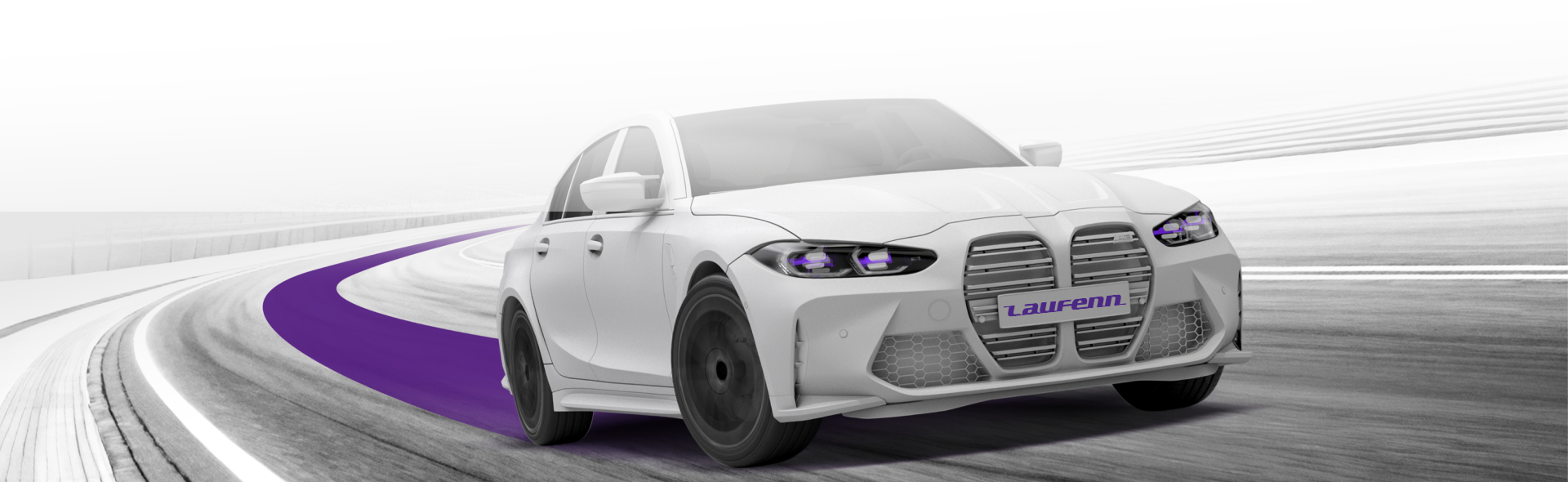 A car illustration above three segments representing from left to right: Snow, Wet, and Dry conditions