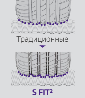 Bold side blocks with rugged, irregular design