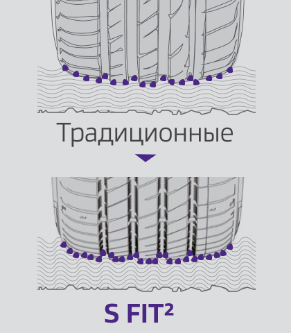 Bold side blocks with rugged, irregular design