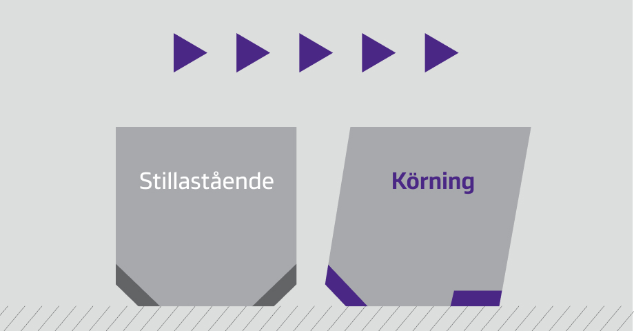 Close-up of a tire with tread blocks showing stepped shoulder edges for improved traction on both on and off-road surfaces