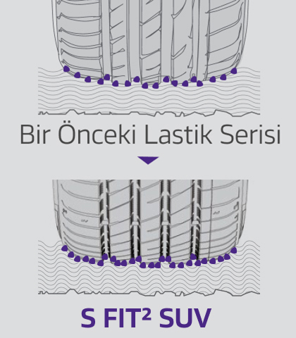 Bold side blocks with rugged, irregular design