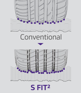 Bold side blocks with rugged, irregular design