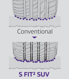 Bold side blocks with rugged, irregular design