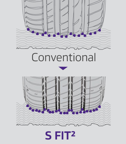 Bold side blocks with rugged, irregular design